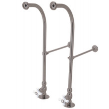 Kingston Brass  CC458CX Rigid Freestand Supplies with Stops, Brushed Nickel