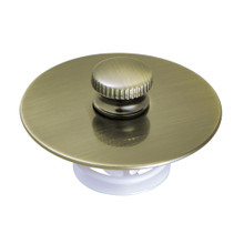Kingston Brass  DTL5304A3 Quick Cover-Up Tub Stopper, Antique Brass