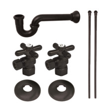 Kingston Brass  KPK205 Gourmet Scape Plumbing Supply Kit with 1-1/2" P-Trap - 1/2" IPS Inlet x 3/8" Comp Oulet, Oil Rubbed Bronze