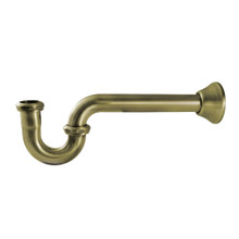 Kingston Brass  CC2183 Vintage 1-1/4-inch Decor P-Trap, 18 Gauge, Antique Brass