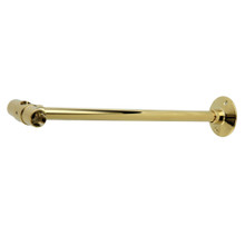 Kingston Brass  CCS122 Vintage 12" Wall Support For Oval Shower Riser, Polished Brass