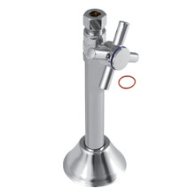 Kingston Brass  CC83251DX Concord 1/2" Sweat x 3/8" O.D. Comp Straight Shut Off Valve with 5" Extension, Polished Chrome