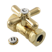 Kingston Brass  CC44152X Quarter Turn Valve (1/2" FIP X 1/2" or 7/16-Inch" Slip Joint), Polished Brass