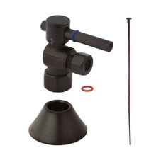 Kingston Brass  CC43105DLTKF20 Modern Plumbing Toilet Trim Kit, 1/2" IPS x 3/8" O.D. Comp, Oil Rubbed Bronze