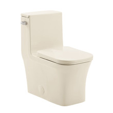 Swiss Madison  SM-1T107BQ Concorde One-Piece Square Toilet Side Flush 1.28 gpf in Bisque