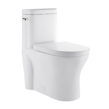 Swiss Madison  SM-1T109 Monaco One-Piece Elongated Toilet Side Flush 1.28 gpf -Glossy White