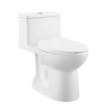Swiss Madison  SM-1T122 Avallon One-Piece Elongated Toilet Dual-Flush 1.1/1.6 gpf - Glossy White