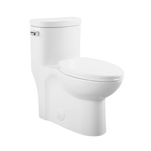 Swiss Madison  SM-1T206 Sublime One-Piece Elongated Toilet Side Flush 1.28 gpf - White