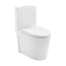 Swiss Madison  SM-1T254 St. Tropez One-Piece Elongated Toilet Vortex Dual-Flush 1.1/1.6 gpf - Glossy White