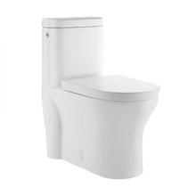 Swiss Madison  SM-1T263 Monaco One-Piece Elongated Toilet Touchless Dual-Flush 1.1/1.6 gpf - White