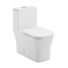 Swiss Madison  SM-1T278 Concorde One-Piece Square Toilet Dual Flush 1.1/1.6 gpf with 10" Rough In
