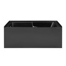 Swiss Madison  SM-AB543MB Voltaire 60" X 32" Left-Hand Drain Alcove Bathtub with Apron in Matte Black