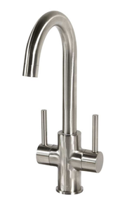 Oakland  KSB1217-BN Two Handle Single Hole Lavatory or Bar Prep Faucet - Brushed Nickel