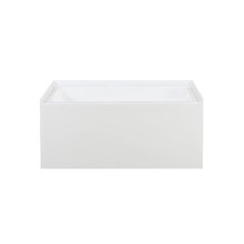 Swiss Madison  SM-AB552 Voltaire 48" X 32" Left-Hand Drain Alcove Bathtub with Apron in Glossy White
