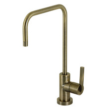 Kingston Brass  KS6193CTL Continental Single-Handle Water Filtration Faucet, Antique Brass