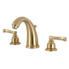 Kingston Brass  KB987FL Royale Widespread Bathroom Faucet, Brushed Brass