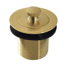 Kingston Brass  DLT17SB 1-1/2" Lift and Turn Tub Drain with 1-3/4" Body Thread, Brushed Brass