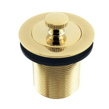 Kingston Brass  DLT20PB 1-1/2" Lift and Turn Tub Drain with 2" Body Thread, Polished Brass