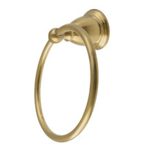 Kingston Brass  BA1754BB Heritage 6-Inch Towel Ring, Brushed Brass