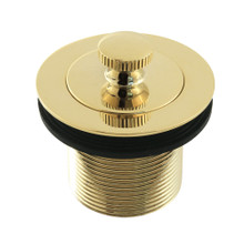 Kingston Brass  DLT15PB 1-1/2" Lift and Turn Tub Drain with 1-1/2" Body Thread, Polished Brass