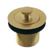 Kingston Brass  DLT15SB 1-1/2" Lift and Turn Tub Drain with 1-1/2" Body Thread, Brushed Brass