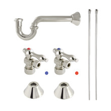 Kingston Brass  CC53306LKB30 Traditional Plumbing Sink Trim Kit with P-Trap, Polished Nickel