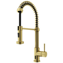 Vigo  VG02001MGS Edison Kitchen Faucet With Touchless Sensor In Matte Brushed Gold