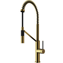 Vigo  VG02027MG Livingston Magnetic Kitchen Faucet In Matte Brushed Gold