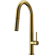 Vigo  VG02029MG Greenwich Pull-Down Spray Kitchen Faucet In Matte Brushed Gold
