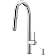 Vigo  VG02029STK5 Greenwich Kitchen Faucet With Braddock Soap Dispenser In Chrome