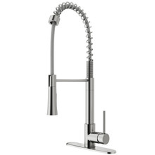 Vigo  VG02032STK1 Laurelton Pull-Down Spray Kitchen Faucet With Deck Plate In Stainless Steel