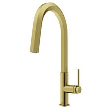 Vigo  VG02034MG Hart Hexad Pull-Down Kitchen Faucet In Matte Brushed Gold