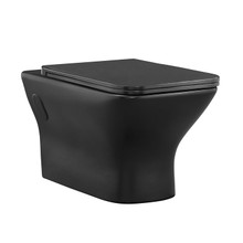 Swiss Madison  SM-WT455MB Carré Wall-Hung Elongated Toilet Bowl in Matte Black