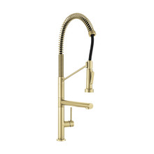 Swiss Madison  SM-KF74BG Nouvet Single Handle, Pull-Down Kitchen Faucet with Pot Filler in Brushed Gold