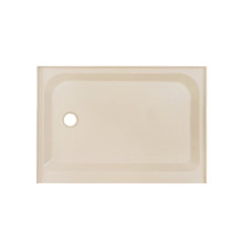 Swiss Madison  SM-SB508V Voltaire 48 x 36 Single-Threshold, Left-Hand Drain, Shower Base in Biscuit