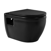 Swiss Madison  SM-WT450MB Ivy Wall-Hung Elongated Toilet Bowl in Matte Black