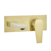 Swiss Madison  SM-BF42BG Voltaire Single-Handle, Wall-Mount, Bathroom Faucet in Brushed Gold