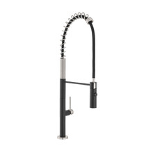 Swiss Madison  SM-KF77BN Chalet Single Handle, Pull-Down Kitchen Faucet in Brushed Nickel and Black