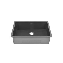 Swiss Madison  SM-KU708B Tourner 26 x 18 Stainless Steel, Single Sink, Undermount Kitchen Sink, Black