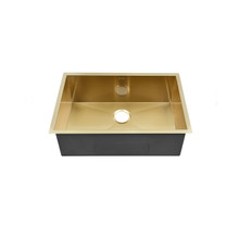 Swiss Madison  SM-KU708G Tourner 26 x 18 Stainless Steel, Single Sink, Undermount Kitchen Sink, Gold