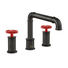 Swiss Madison  SM-BF85BR Avallon Widespread, Double Handle, Bathroom Faucet in Matte Black with Red Handles