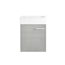 Swiss Madison  SM-BV613 Colmer 18" Wall-Mounted Bathroom Vanity in Brushed Grey