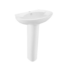 Swiss Madison  SM-PS309 Plaisir Rounded Two-Piece Pedestal Sink