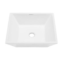 Swiss Madison  SM-VS222 St. Tropez 16.5" Square Vessel Bathroom Sink