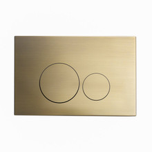 Swiss Madison  SM-WC001Z Wall Mount Actuator Flush Push Button Plate in Brushed Brass
