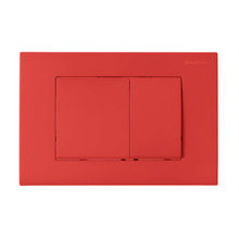 Swiss Madison  SM-WC002MR Wall Mount Dual Flush Actuator Plate with Square Push Buttons in Matte Red