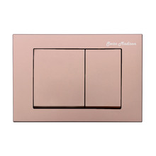 Swiss Madison  SM-WC002R Wall Mount Actuator Flush Push Button Plate with Square Buttons in Rose Gold