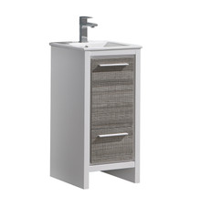 Fresca  FCB8118HA-I Allier Rio 16" Ash Gray Modern Bathroom Cabinet w/ Sink