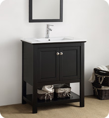 Fresca  FCB2305BL-I Manchester 30" Black Traditional Bathroom Vanity