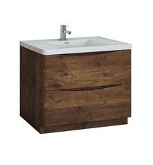 Fresca  FCB9140RW-I Tuscany 40" Rosewood Free Standing Modern Bathroom Cabinet w/ Integrated Sink